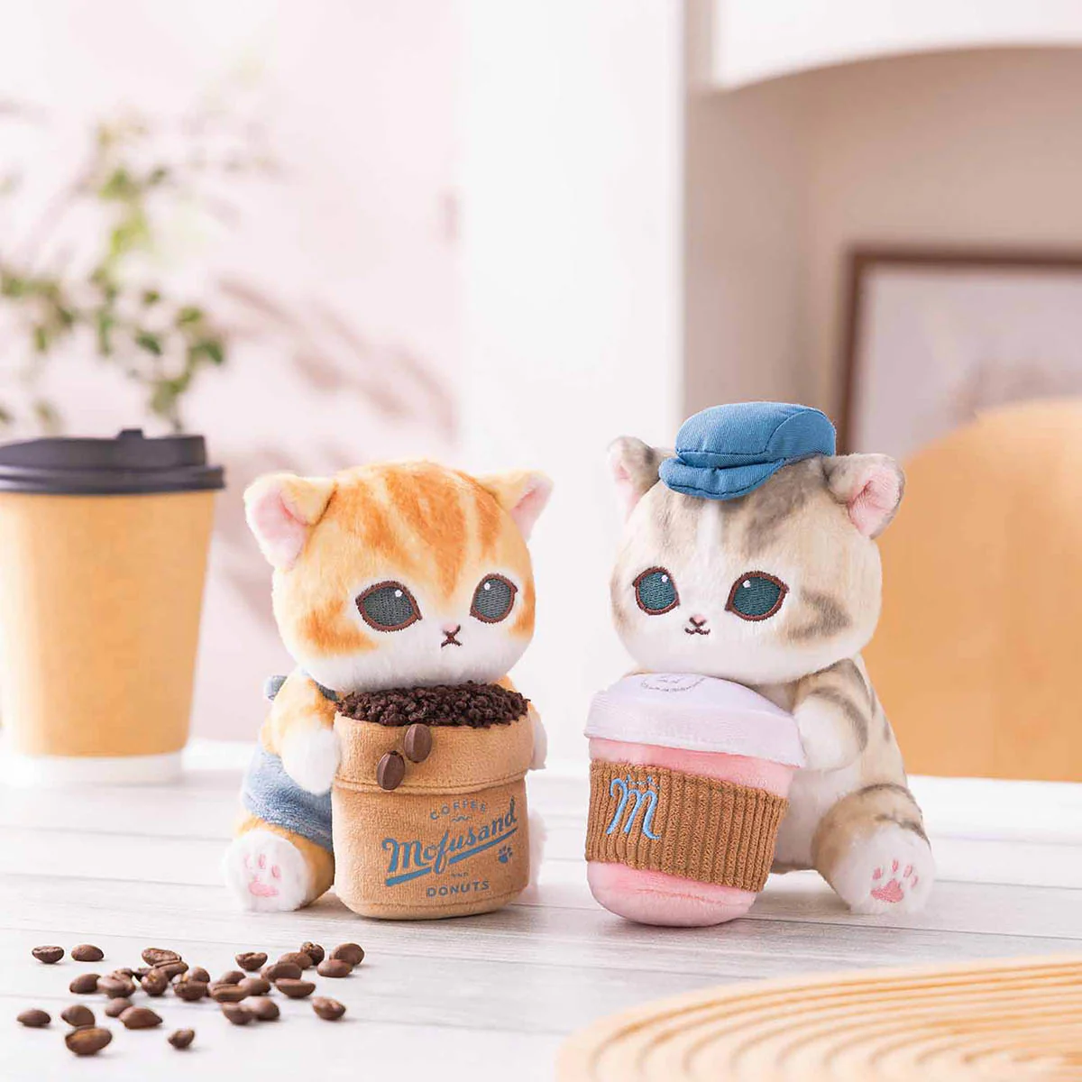 【limit 1】Mofusand｜COFFEE AND DONUTS Desktop Plush Dolls/Plush Toy｜H140 x W110 x D130mm approx.