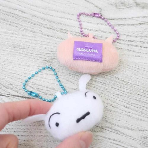 Crayon shin-chan｜Pair Face Mascot Holder /Plush Keychain｜52x42mm approx.