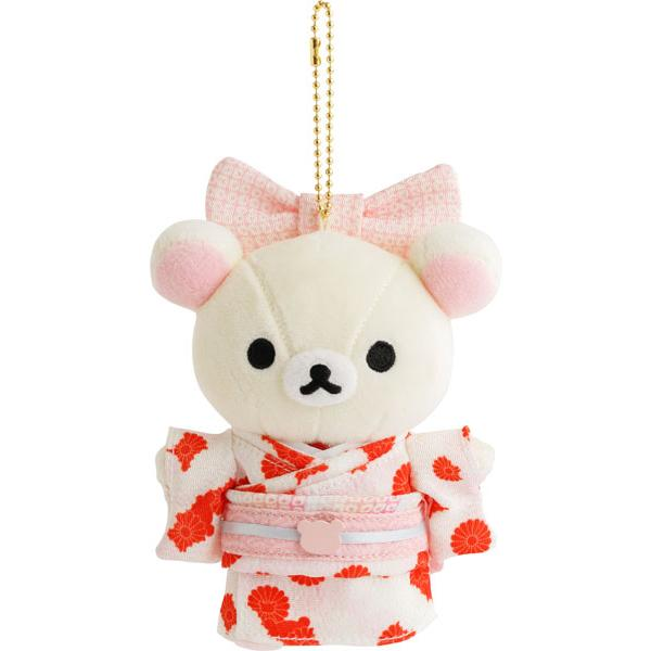 Rilakkuma｜Kimono Mascot Holder /Plush Keychain｜125 x 100 x 60 mm Approx.