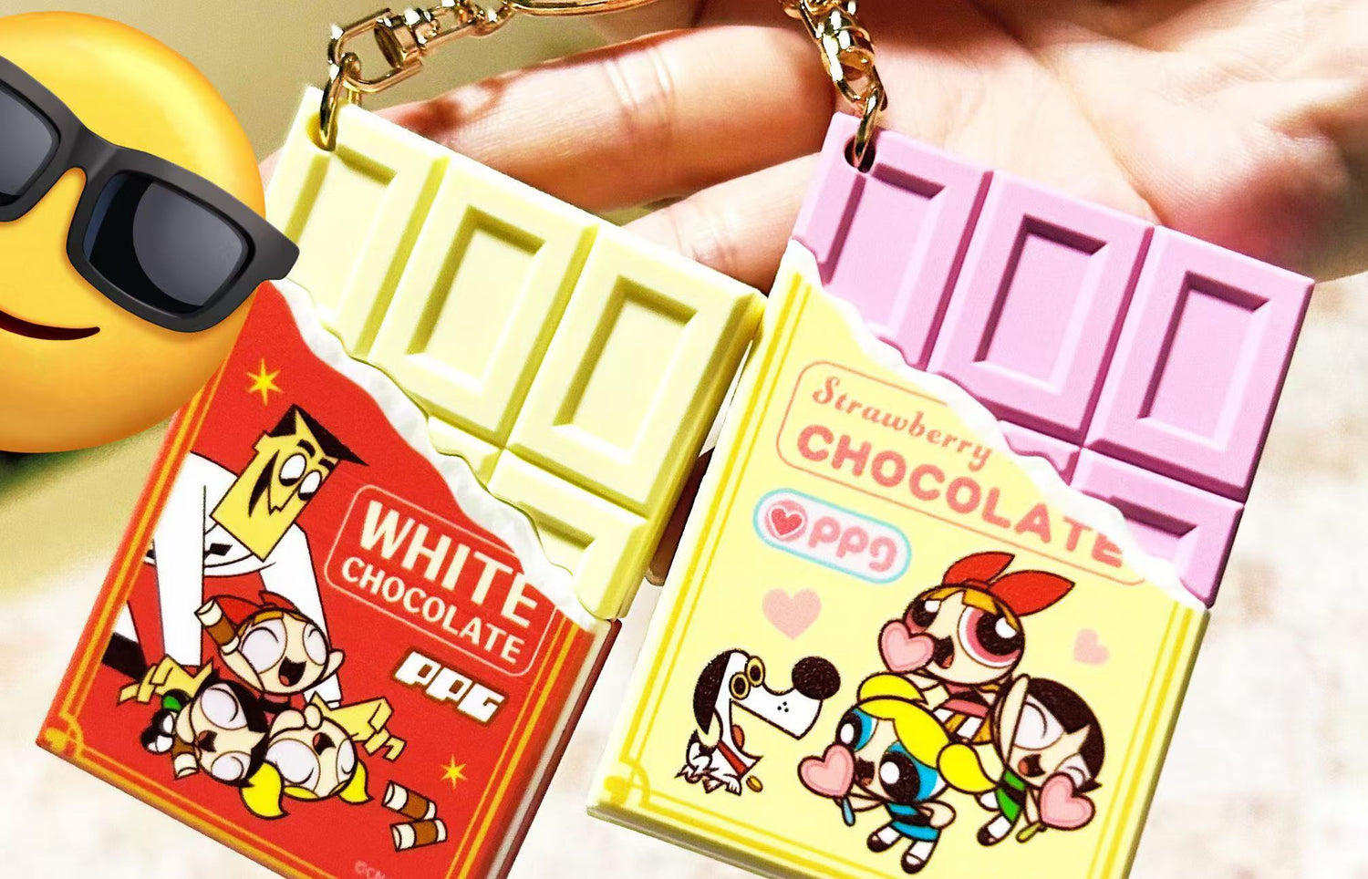 Powerpuff Girls｜Secret Chocolate Keychain mystery bag/blind box/All 8 types｜1pcs