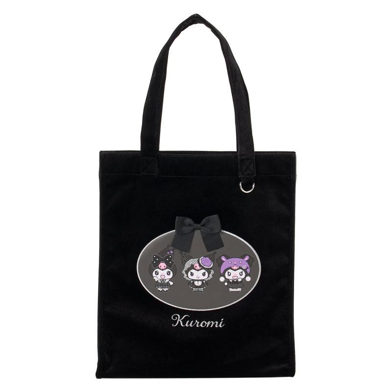Sanrio｜Monochrome Fashion Series All Black Kuromi Mode Tote Bag｜W32 x D8 x H36cm approx.