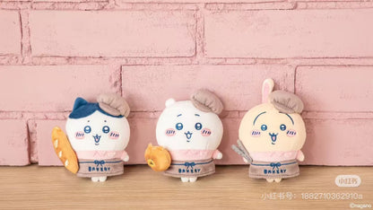 【restocking soon, limit 1】chiikawa｜Bakery staff Mascot Holder /Plush Keychain｜H110 x W95 x D50mm approx.