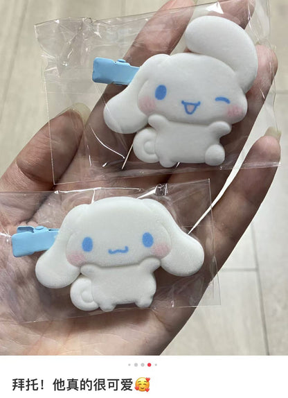 Sanrio｜Cinnamoroll Plump Cheeks Secret Hair Clip mystery bag/blind box/All 8 types｜1pcs