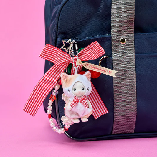【limit 1】SylvanianFamilies｜Latte Cat Boy Cat Costume Keychain