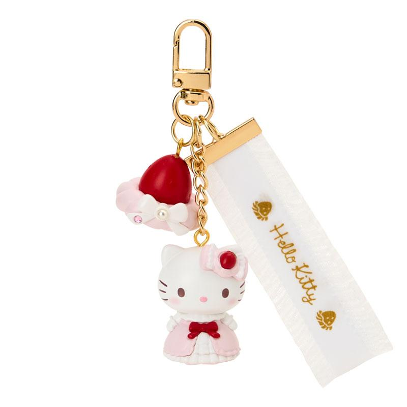 Sanrio｜Strawberry Whipped Cake Mascot Keychain｜2.7×2.8×3.5cm approx.