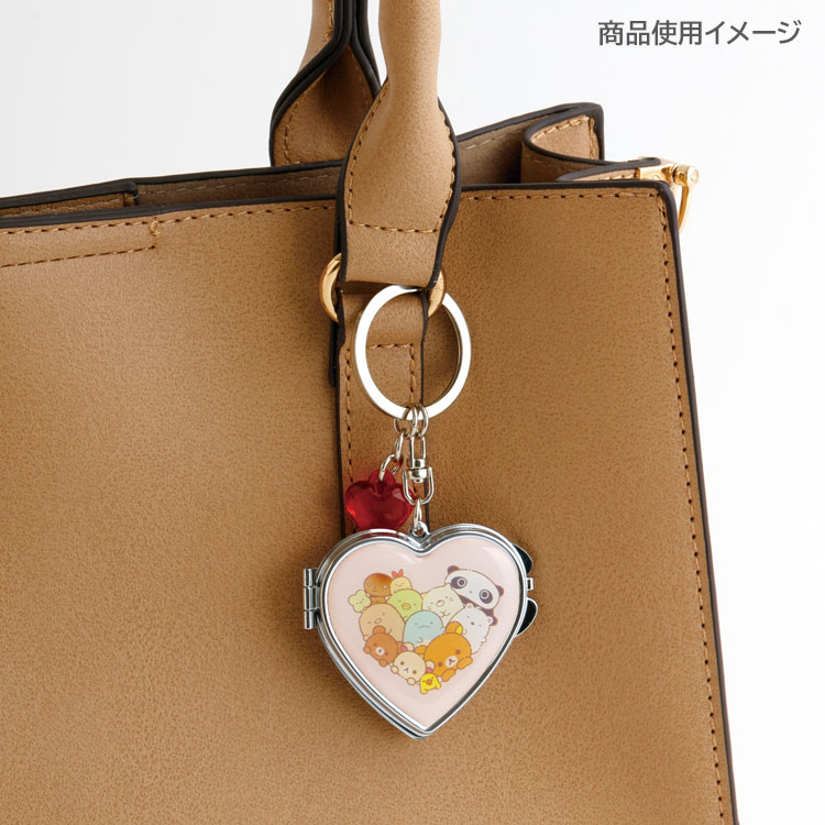 Sanx｜Universe Heart Mirror Keychain/Keyring｜92×51×8mm approx.