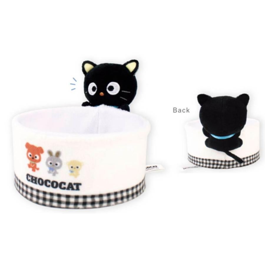 Sanrio｜ChocoCat Plush Toy Storage Box｜H50 x Φ100mm approx.