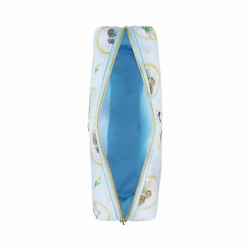 Mofusand｜Pen Pouch - Cat / Light Blue｜H100 x W170 x D45mm approx.