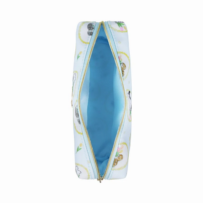 Mofusand｜Pen Pouch - Cat / Light Blue｜H100 x W170 x D45mm approx.