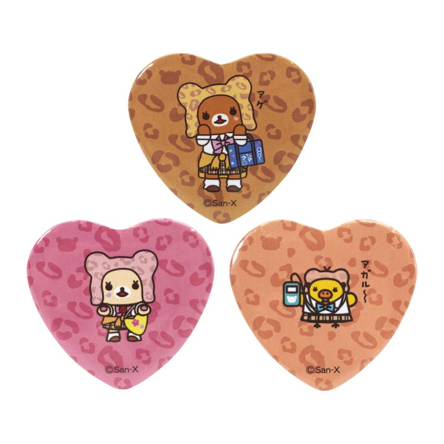 Rilakkuma｜Store 18th Anniversary Exclusive Heart-Shaped Pin Badge mystery bag/blind box/All 3 types｜1pc