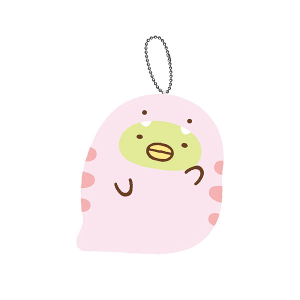 Sumikko gurashi｜Mysterious Friends Fluffy Diecut Coin Case Plush Keychain｜W87mm x H90mm approx.