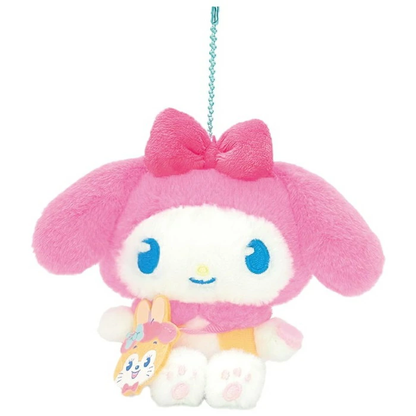 Sanrio｜ Characters Cuppy Ramune Mascot Holder /Plush Keychain｜H12.5 x W15 x D8cm approx.