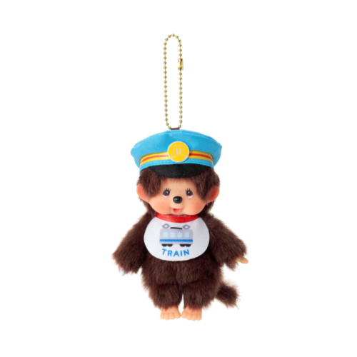 Monchhichi｜TRAIN Mascot Holder /Plush Keychain