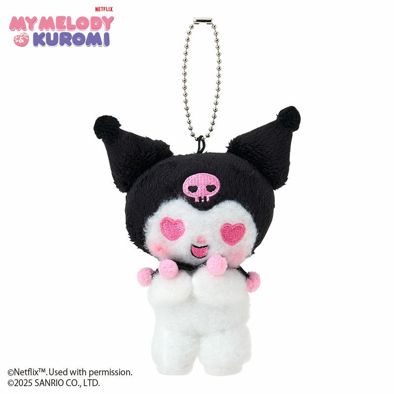 Sanrio｜Netflix Original Anime My Melody &amp; Kuromi Collection Mascot Holder /Plush Keychain｜W8.5 x D6 x H10cm approx.