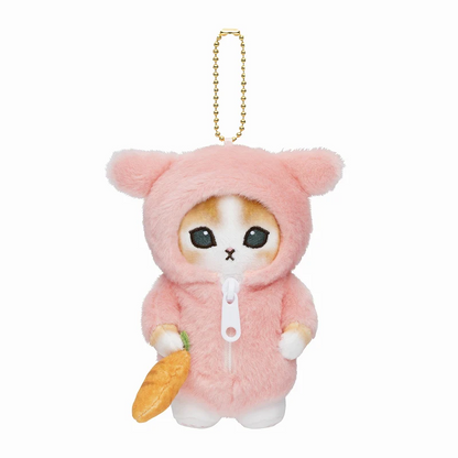 Mofusand｜Costume Mascot Holder / keychain鲨鱼猫晚安睡衣系列毛绒挂件/包挂｜約H130 x W75 x D100mm