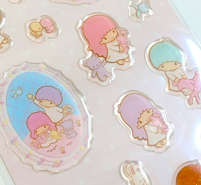 Sanrio｜ Little Twin Stars Glitter Sticker｜95×185×2mm approx.