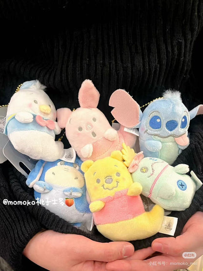 Disney迪士尼｜Fluffy Plush Keychain/ Halloween Ghost万圣节幽灵扁扁毛绒挂件/包挂｜ 约10.5 × 7 × 5cm