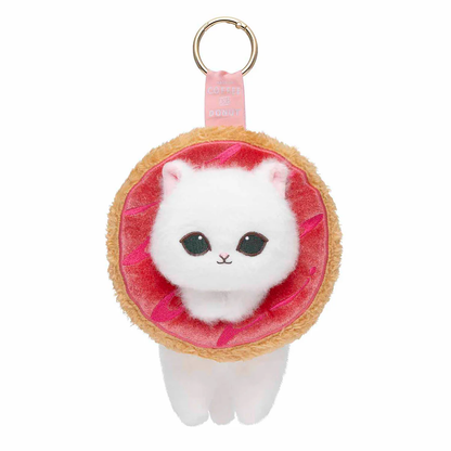 Mofusand｜COFFEE AND DONUTS Mascot Holder /Plush Keychain｜ H130 x W130 x D160mm approx.
