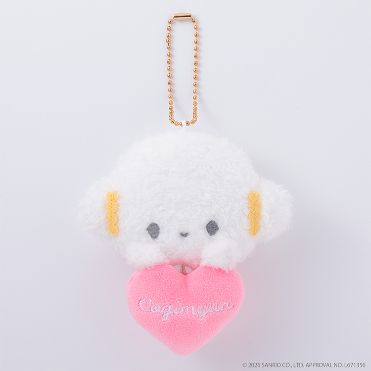 Sanrio｜Heart Tape Measure Mascot Holder /Plush Keychain｜W6.5 × H7.5 cm approx.