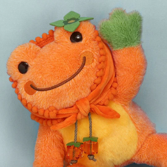 Pickles Frog｜Persimmon Oyster Plush Dolls/Plush Toy｜H15.5×W13×D14cm approx.