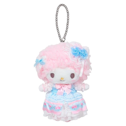 Sanrio｜Fairy Tale Party Frills Lace Dress Mascot Holder /Plush Keychain｜80×30×15mm approx.