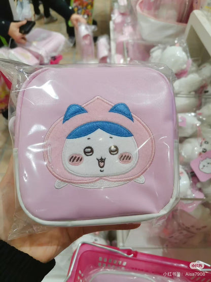 Chiikawa｜Peach series Square pouch｜H130×W130×D40mm approx.