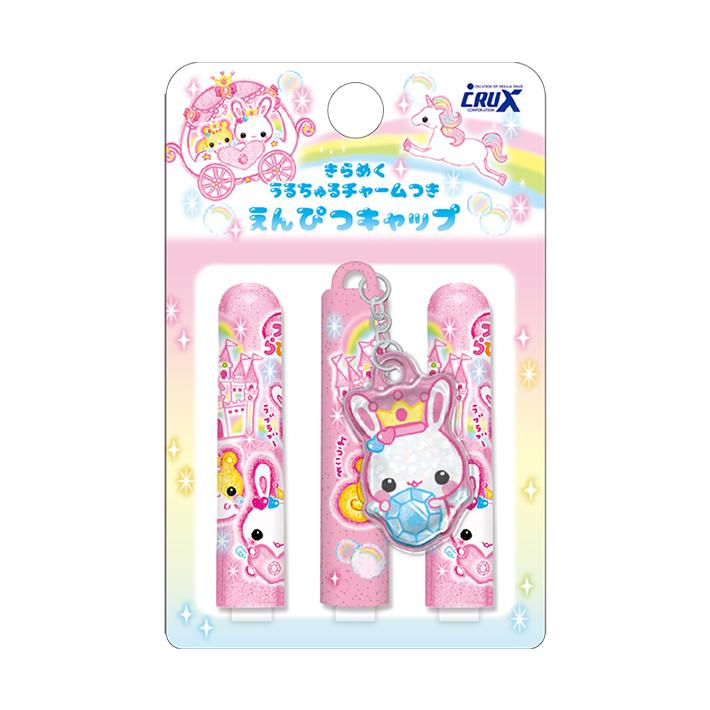 Q-LiA｜Heisei Retro Glossy POP Charm Pencil Cap Lead Protection｜3 pieces