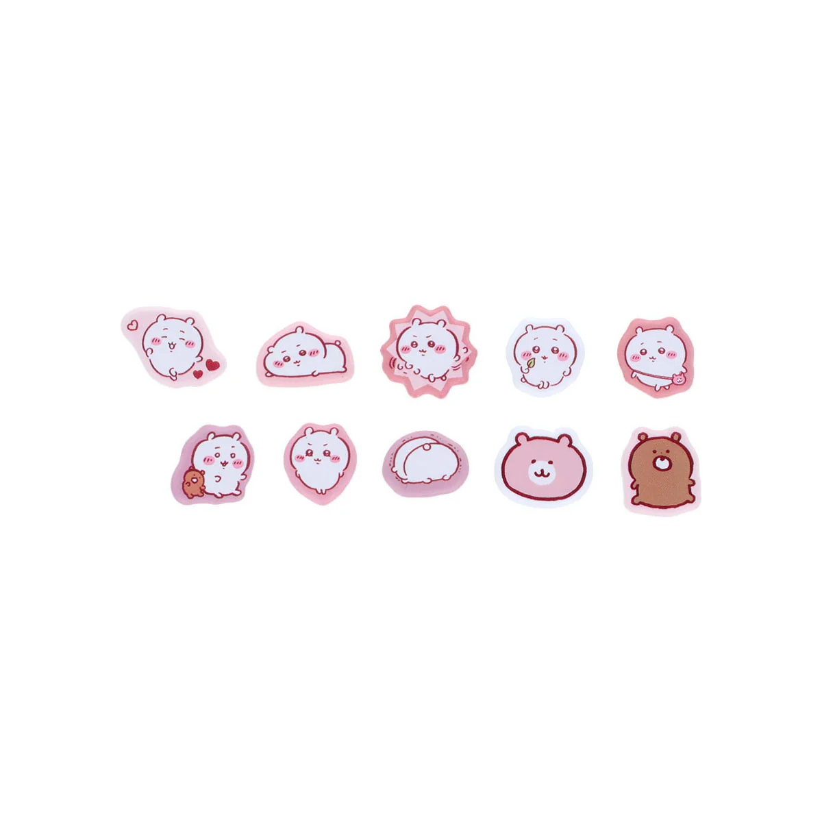 chiikawa｜Flake Stickers with Mini Purse keychain｜10 piece