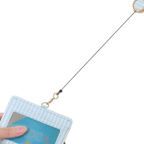 Sanrio｜Pass Case with Retractable Reel｜8 x 11 x 1cm approx.