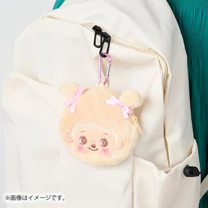Monchhichi｜Babychichi Mini Pouch with Carabiner｜H11 x W12 x D2.5cm approx.
