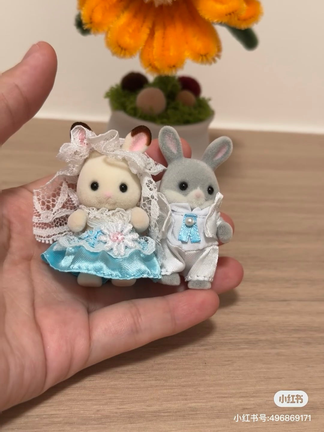 【limit 1】SylvanianFamilies｜Rabbit Baby Pair Set - Lovely Wedding