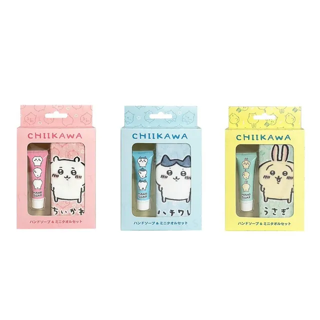 Chiikawa｜Hand Soap &amp; Mini Towel Set
