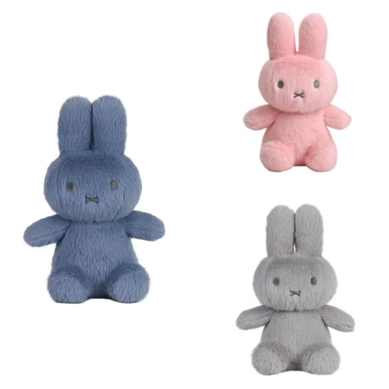 Miffy｜color Fluffy Plush Dolls/Plush Toy｜ 25 x 15 x 10 cm approx.