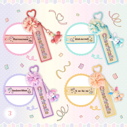 Sanrio｜Cheering Everyone On! Cheer Tales Figure Mascot Keychain &amp; Logo Tag