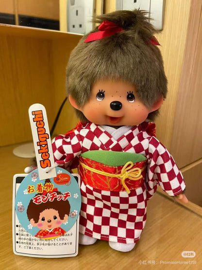Monchhichi｜Checkered Kimono Plush Dolls/Plush Toy