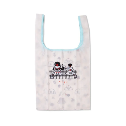 Pingu｜Reversible double-pattern hanging shopping bag keychain｜600mm x 35mm; approx.