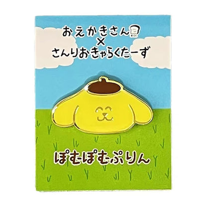 Sanrio｜Oekakisan ×Sanrio Pin Badge｜H20 x W25 approx.