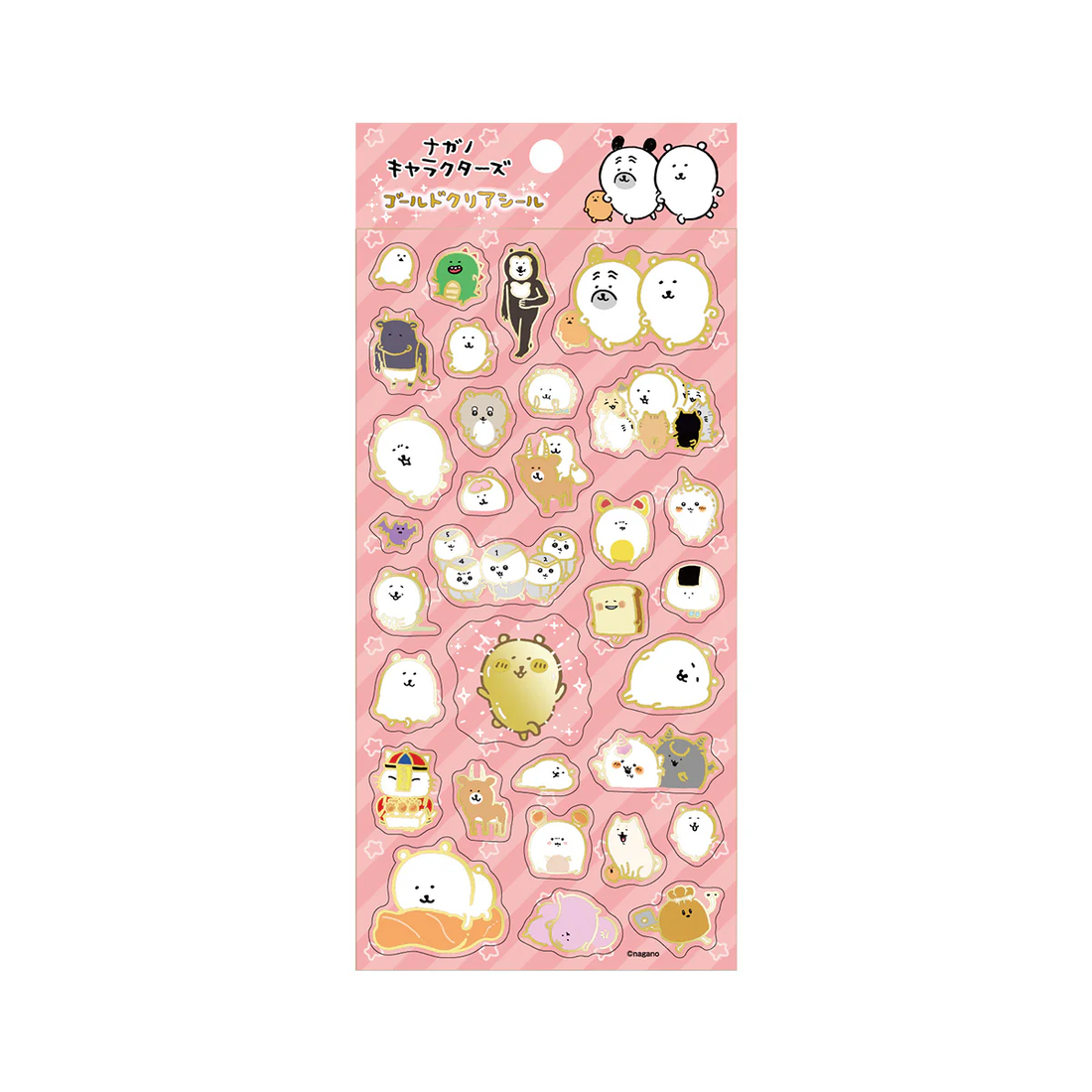 Nagano｜Characters Gold Crease Sticker｜H175×W90mm approx.