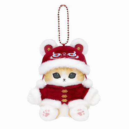 【limit 1】Mofusand｜Chainya Clothing Nyan Mascot鲨鱼猫中国新年限定吉祥服装坐姿毛绒玩偶挂件/包挂｜约H135 x W120 x D100mm