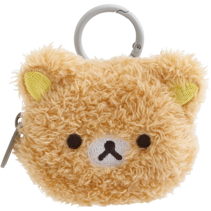 Rilakkuma｜Fluffy Face Mascot Mini Pouch with Carabiner｜60×75×30mm approx.