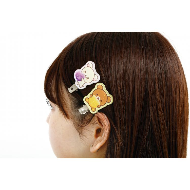 Rilakkuma｜Pure Gummy Hair Clips｜5.1 cm  x 3.4 cm approx.