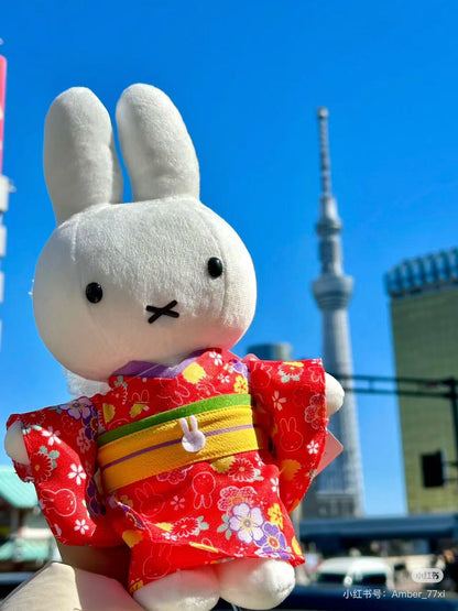 Miffy｜ Kimono Flower Plush Dolls/Plush Toy ｜29×16.5×7.5cm approx.