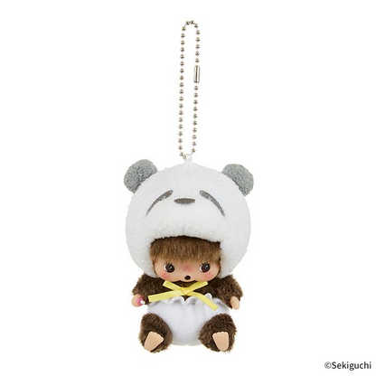 Monchhichi｜nimal Bebichhichi SS Big Face Mascot Holder /Plush Keychain｜H10.5 x W6.5 x D7cm approx.