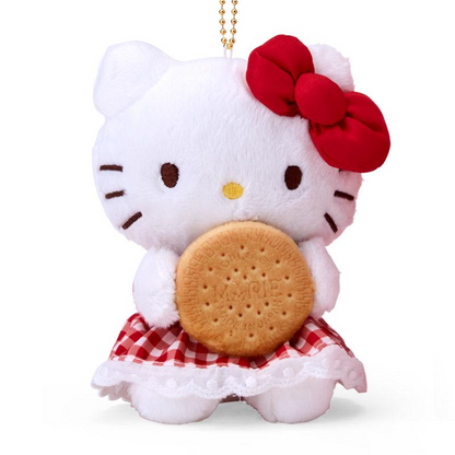 Sanrio三丽鸥｜Morinaga × Sanrio Collaboration Biscuit &amp; Mascot Holder森永联名饼干+毛绒玩偶挂件/包挂｜约 23.0 x 13.2 x 12.1cm【25.07】