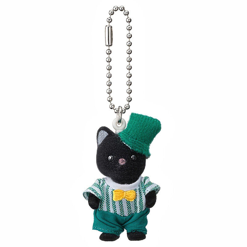 【limit 1】SylvanianFamilies｜Calico Critters Charcoal Cat Baby Keychain