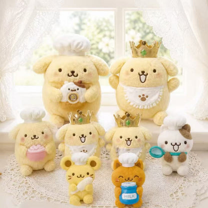 【limit 1】Sanrio｜Pompompurin 30th Anniversary POP UP Sweets Party Chef Mascot Holder /Plush Keychain