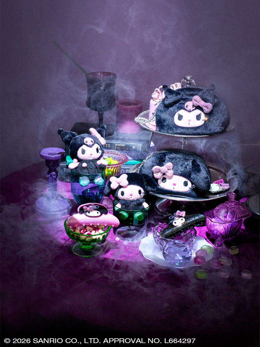 【limit 1】Sanrio｜PINK x BLACK Mascot Holder /Plush Keychain｜H8cm approx.