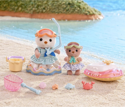 SylvanianFamilies｜Sea Otter Sisters-Splashy Snorkel Set 5804