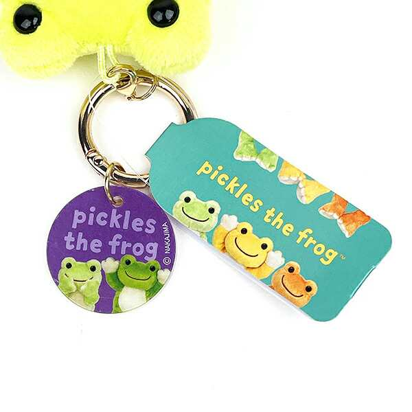 Pickles Frog泡菜蛙｜Carabiner Plush Keychain Photo Green绿色照片泡菜蛙毛绒挂件/钥匙扣｜约H8×W9×D4.5cm