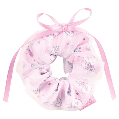 Esther Bunny｜Scrunchie Satin Layered｜108×108mm approx.